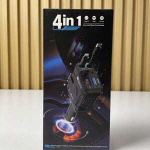 Cargador Carro 4 en 1 Dual Retractil 66W